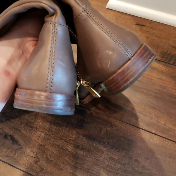 COACH brown leather knee lenght boots - Picture 4 of 10